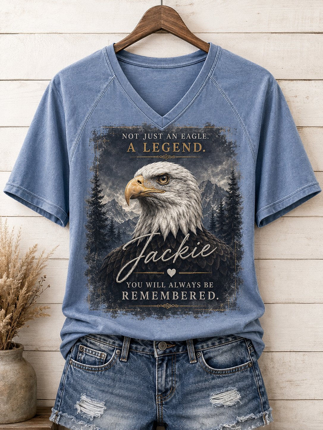 Women's Not Just an Eagle, A Legend Print Tee