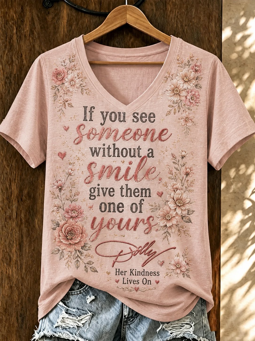 Women's Dolly Parton Tribute Print TโShirt