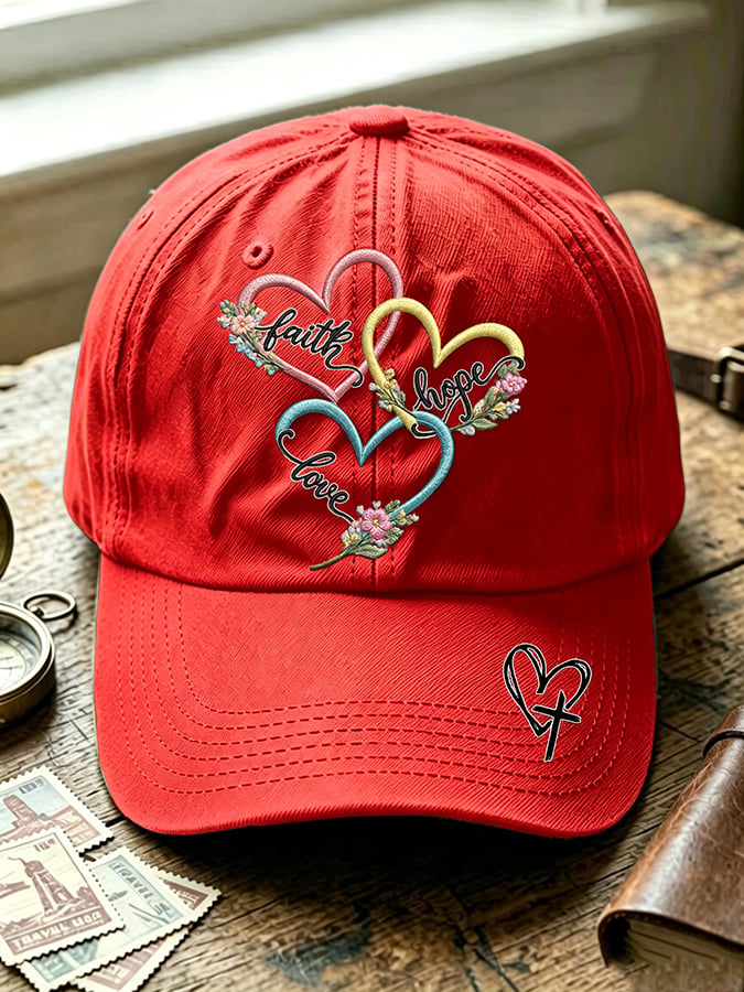 Unisex Faith Print Baseball Cap