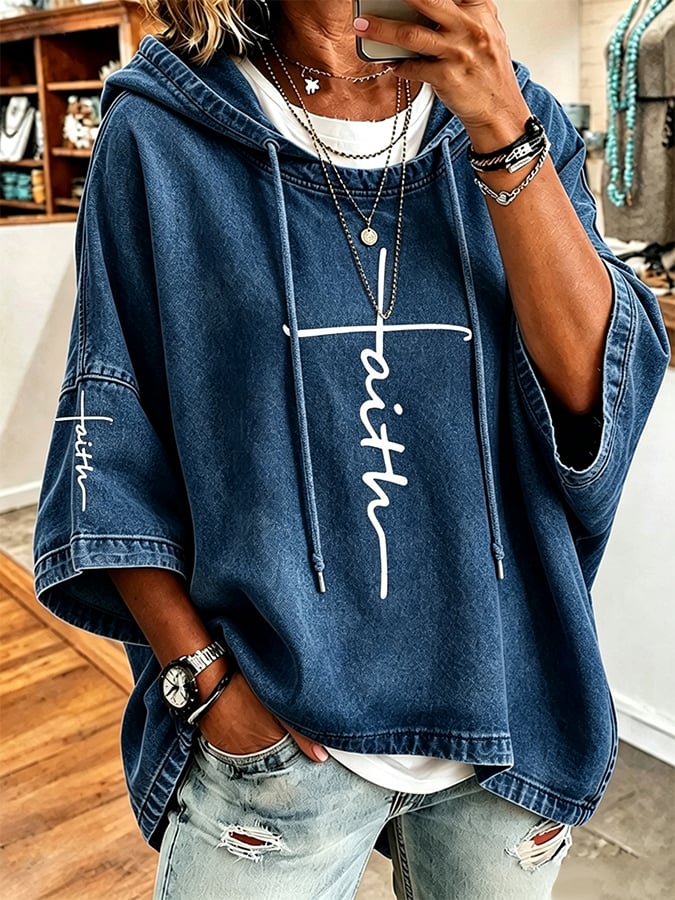 Women's Faith Over Fear Printing Top