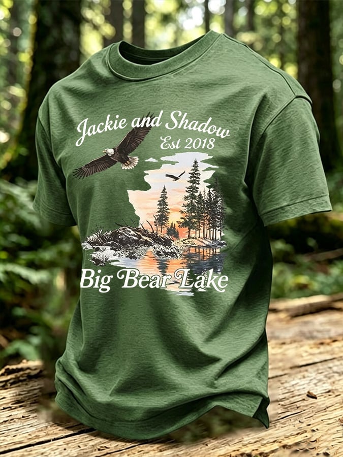 Men's Jackie and Shadow Print Short-Sleeve T-Shirt