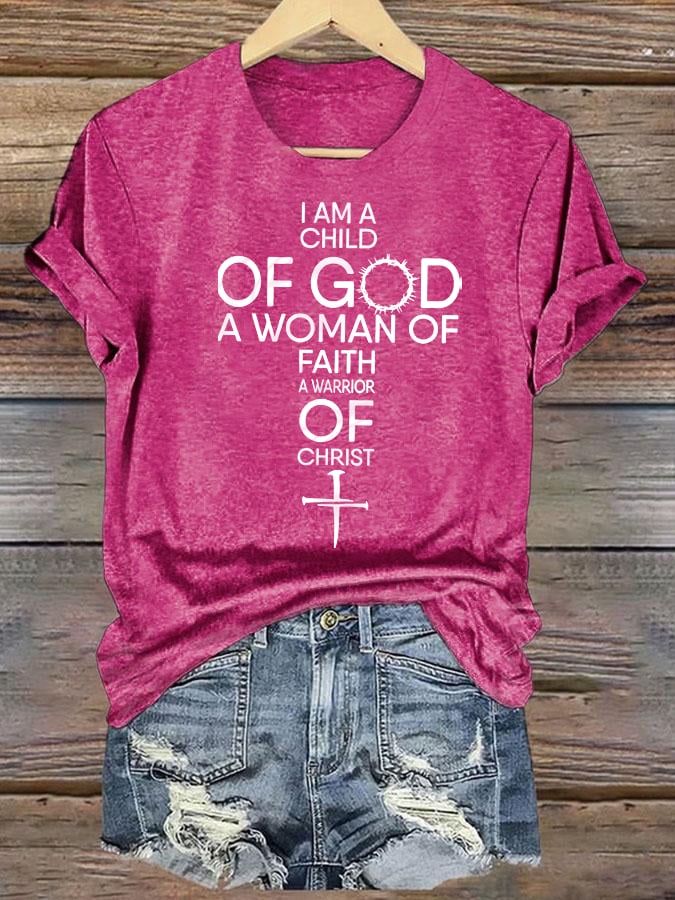 Women's Child Of God T-Shirt: Woman Of Faith, Christian T-Shirt