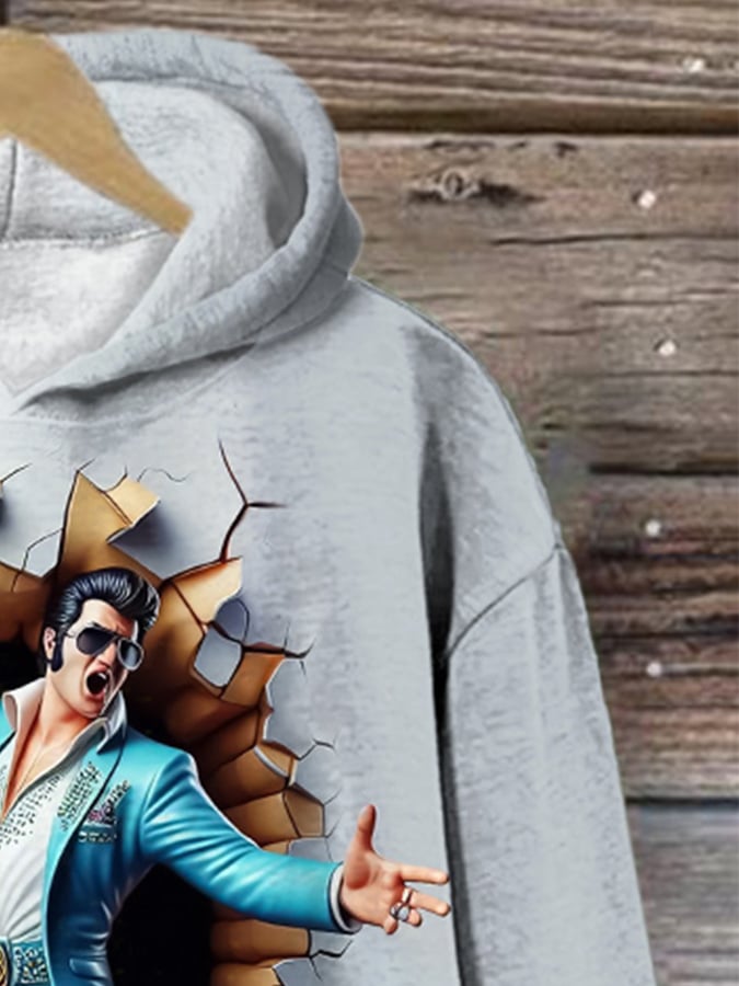 Women's Music King Printed Hoodie