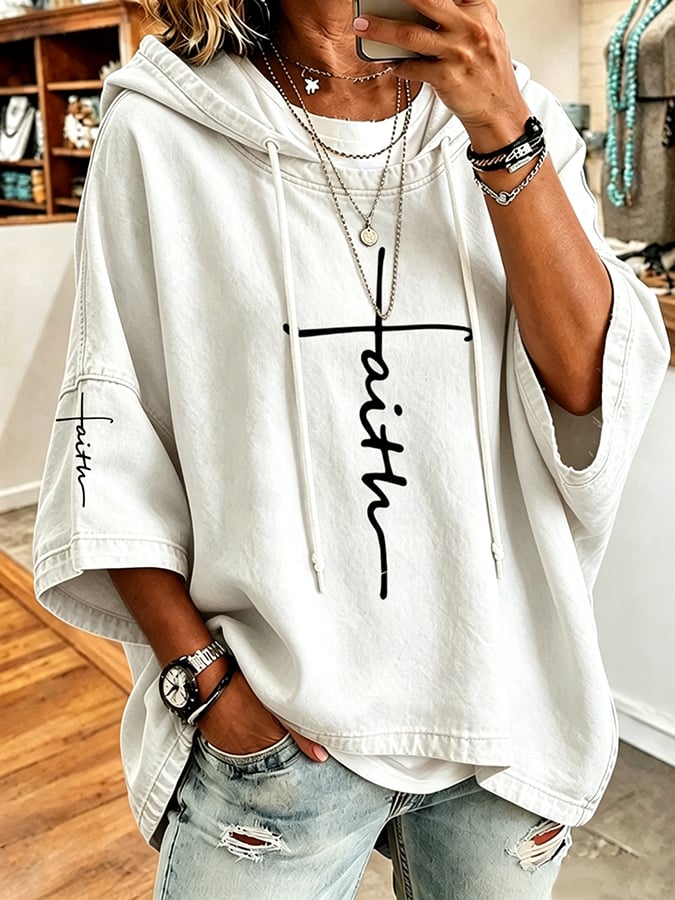 Women's Faith Over Fear Printing Top