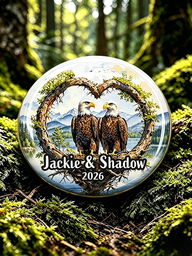 Unisex Jackie and Shadow Print Button