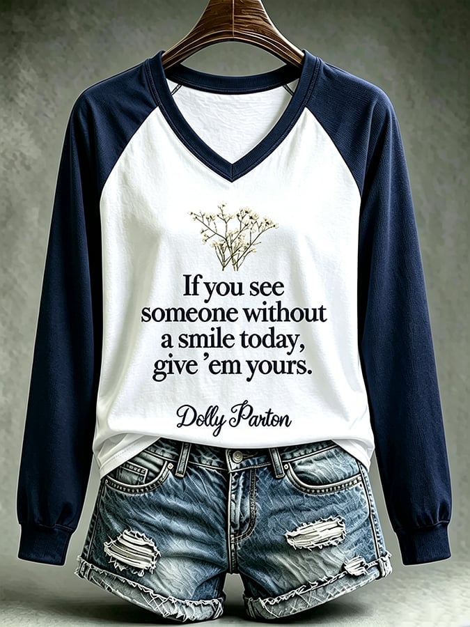 Women'S Country Cowgirl Dolly Commemorative The Way I See It, If You Want The Rainbow, You Gotta Put Up With The Rain Print T-Shirt