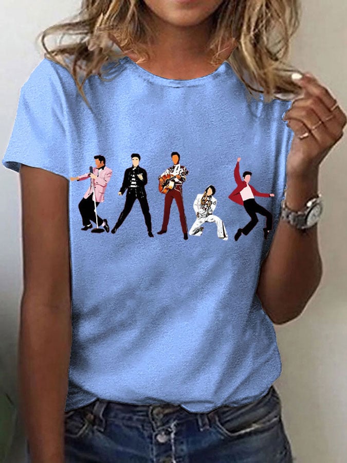 Womens Music Superstar Print T-Shirt