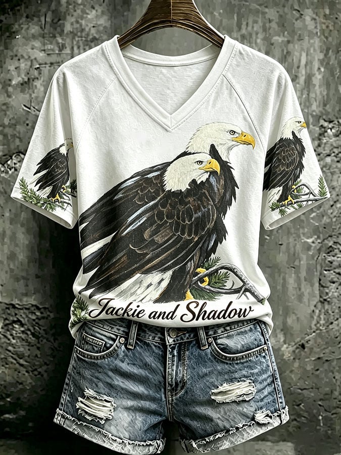 Women's Casual Printed Short-Sleeve T-Shirt