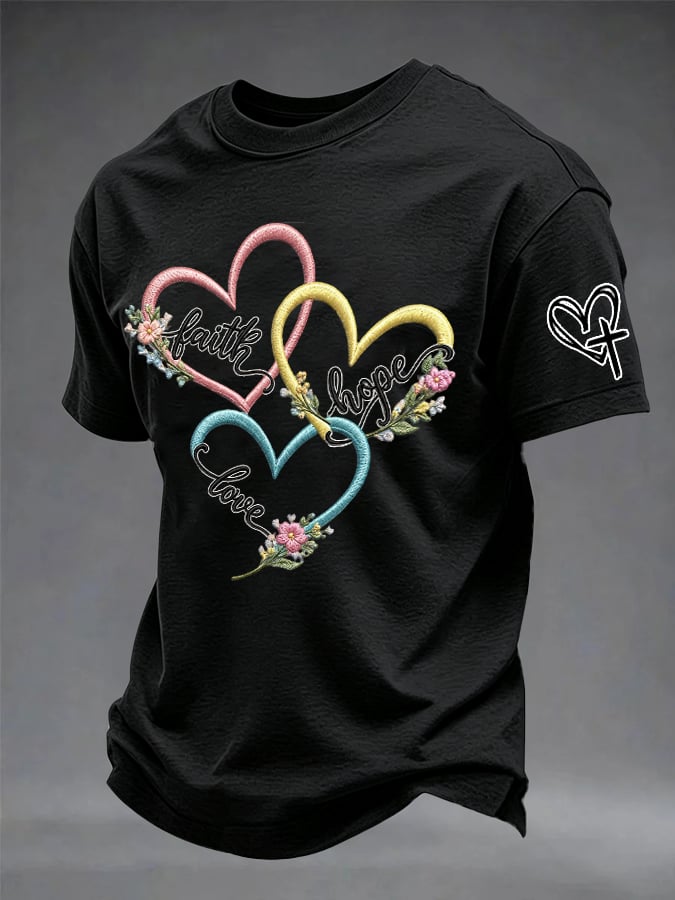 Men's Faith Printing T-Shirts