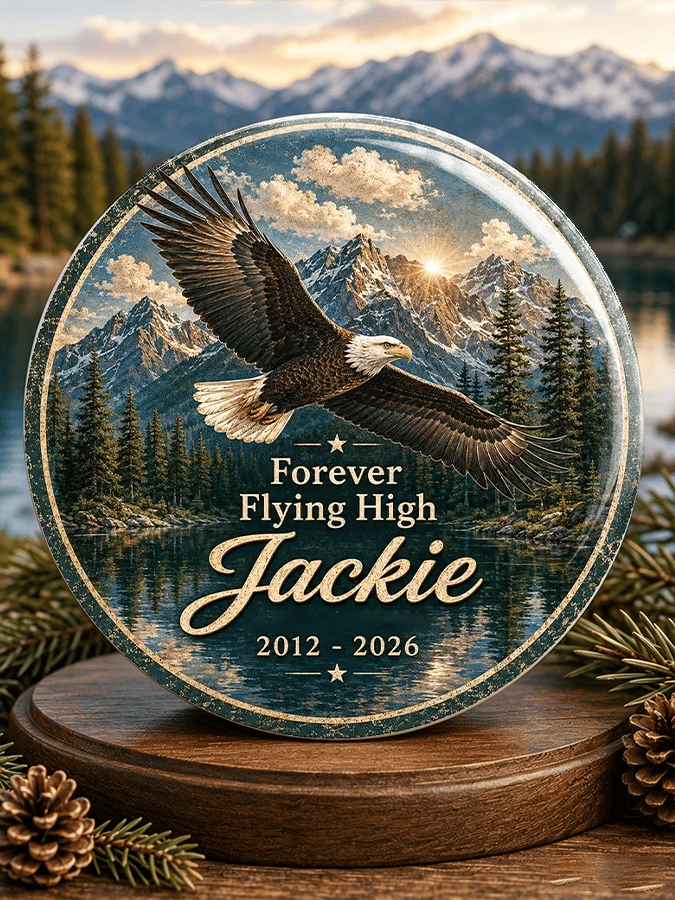 “Forever Flying High”Unisex Retro Jackie Pin-Back Button