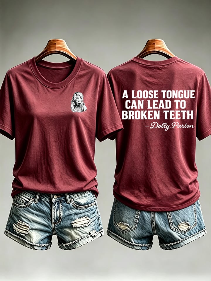 Women's Vintage Signature Graphic Memorial Print T-Shirt