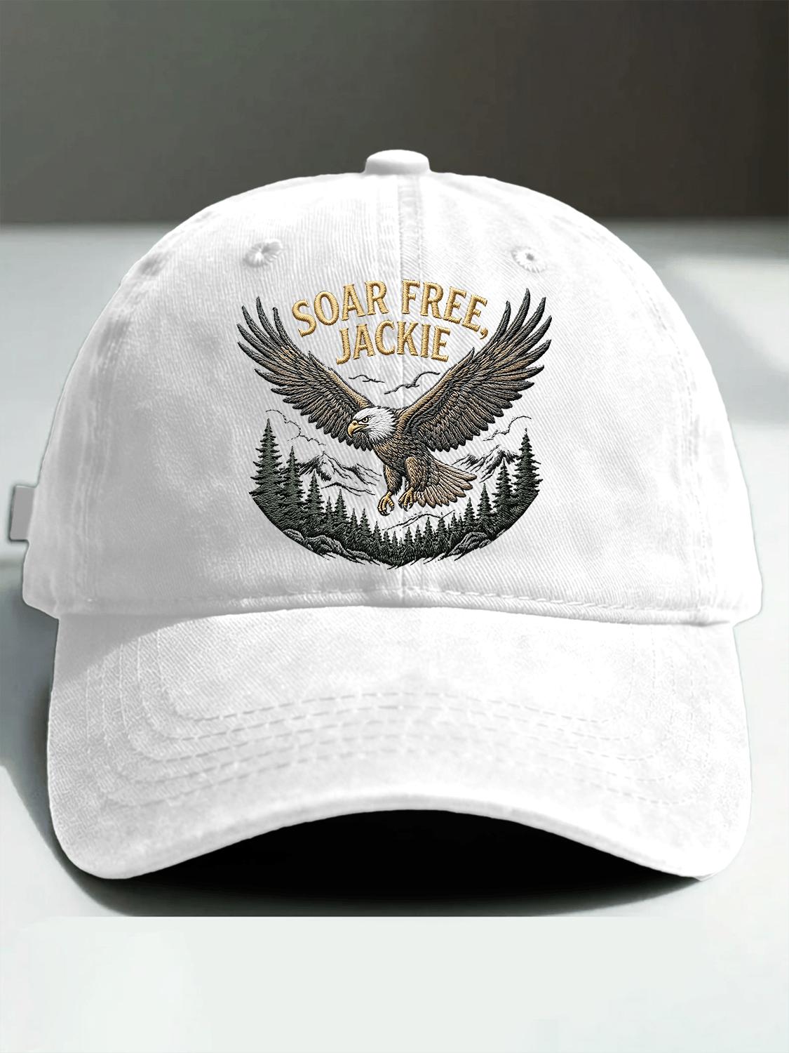 Retro Soar Free, Jackie Print Baseball Cap
