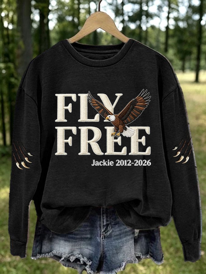 Women's Fly Free Jackie Print Casual Sweatshirt