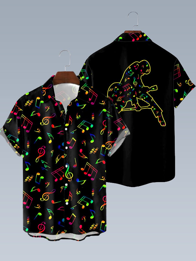 Men's Music Festival Printed Shirt