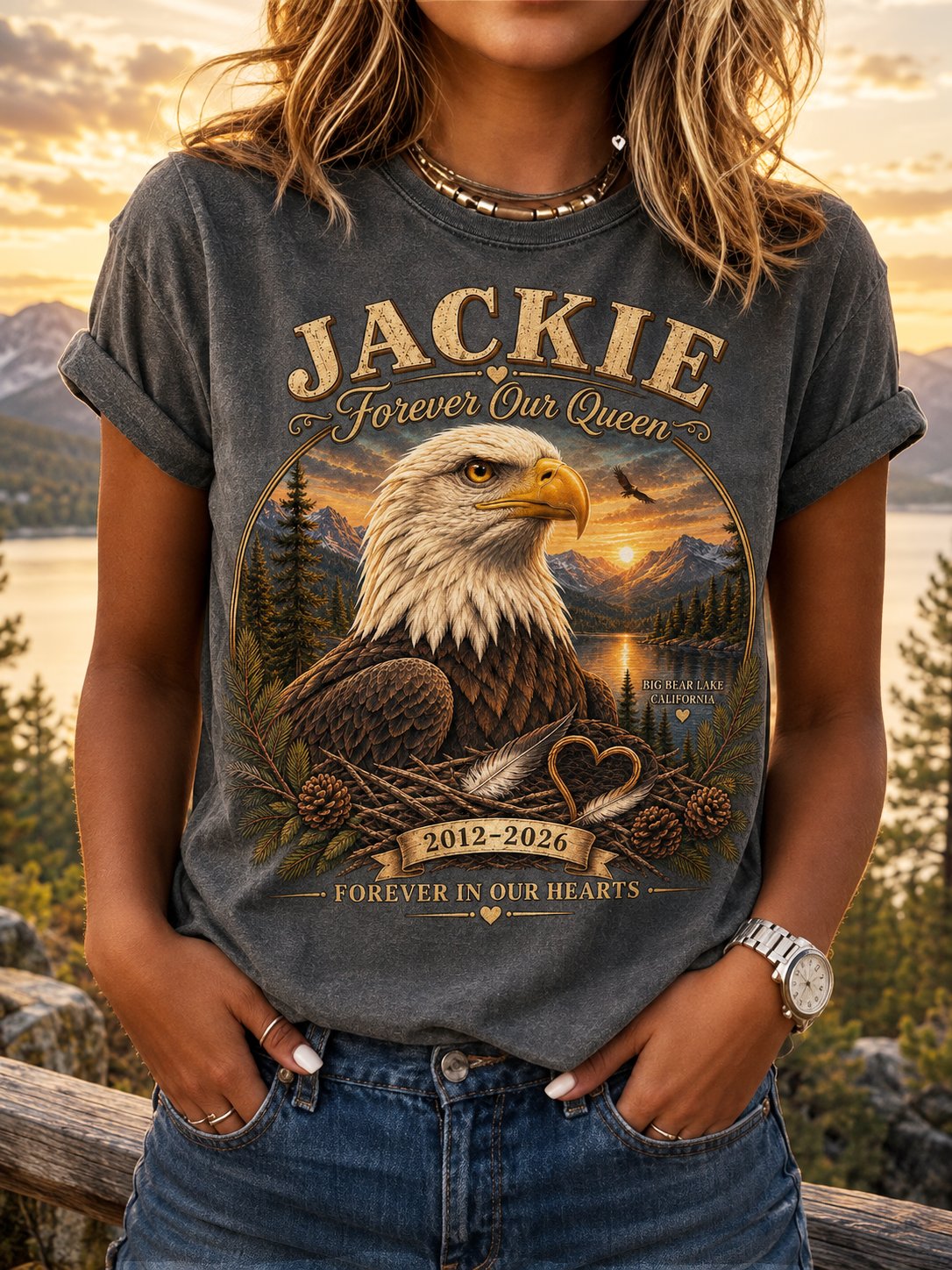 Women's Forever Our Queen Jackie Print Tee