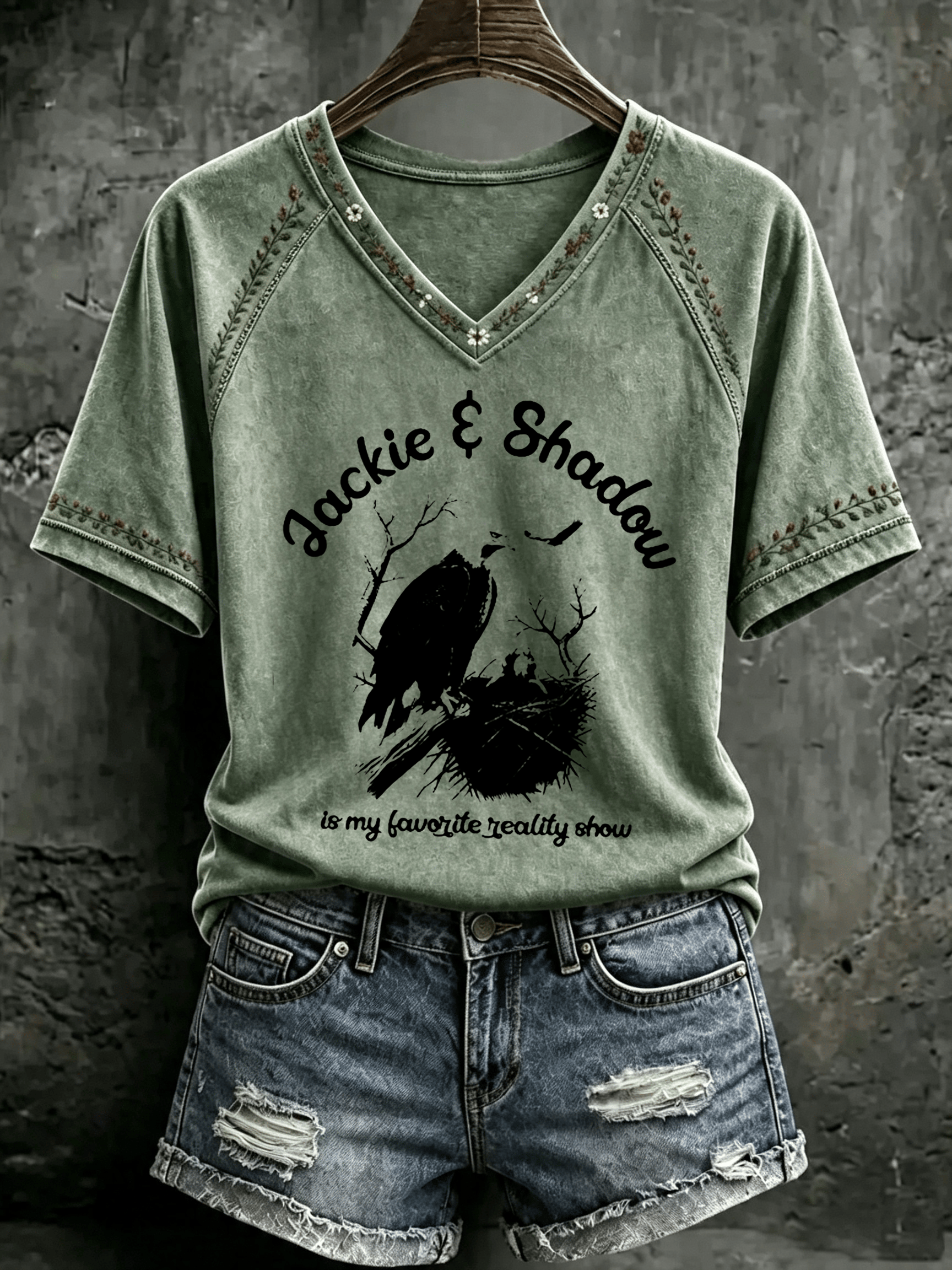Women's Jackie & Shadow Print Top
