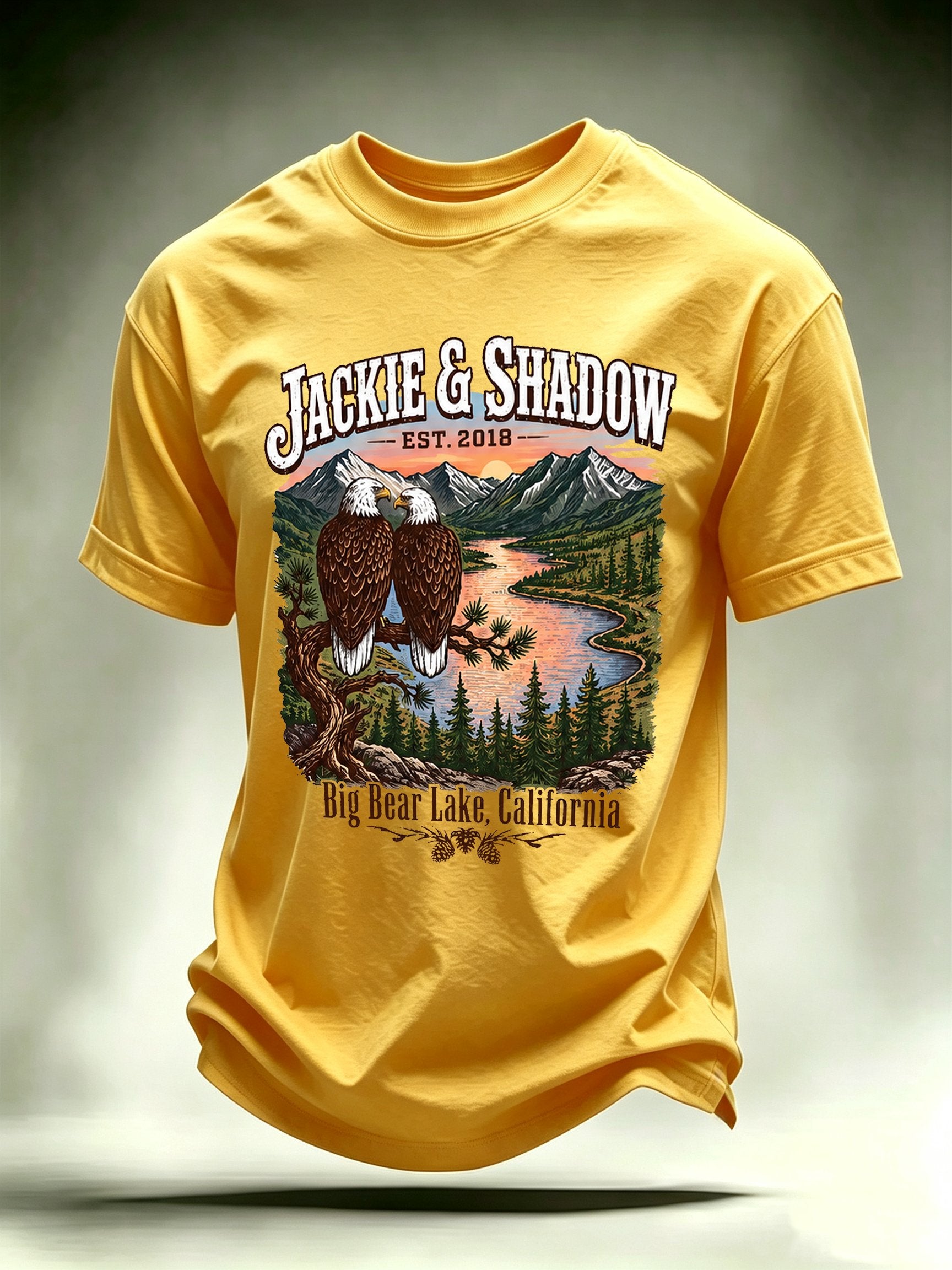 Men's JACKIE & SHADOW Print Crew-Neck T-Shirt