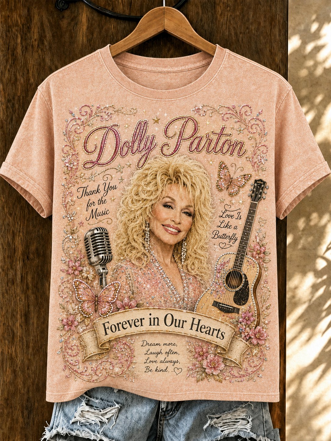 Women's Dolly Parton Tribute Print TโShirt