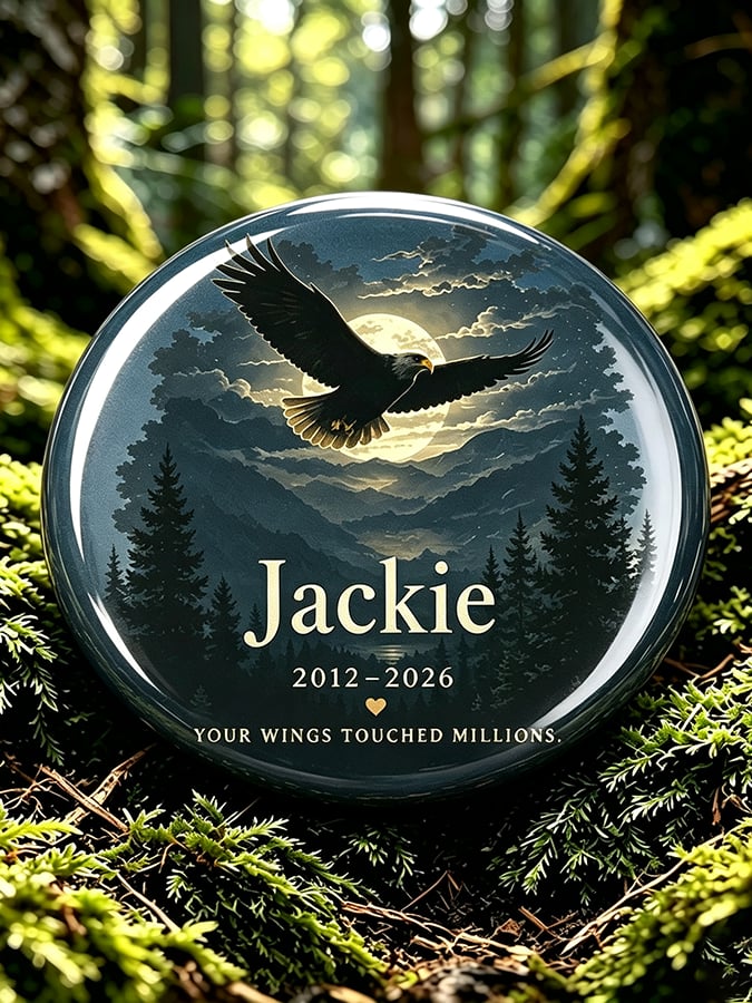 Unisex Jackie and Shadow Print Button