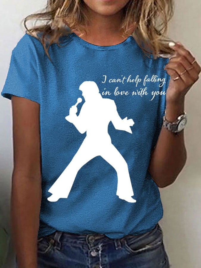 Womens Music Superstar Print T-Shirt