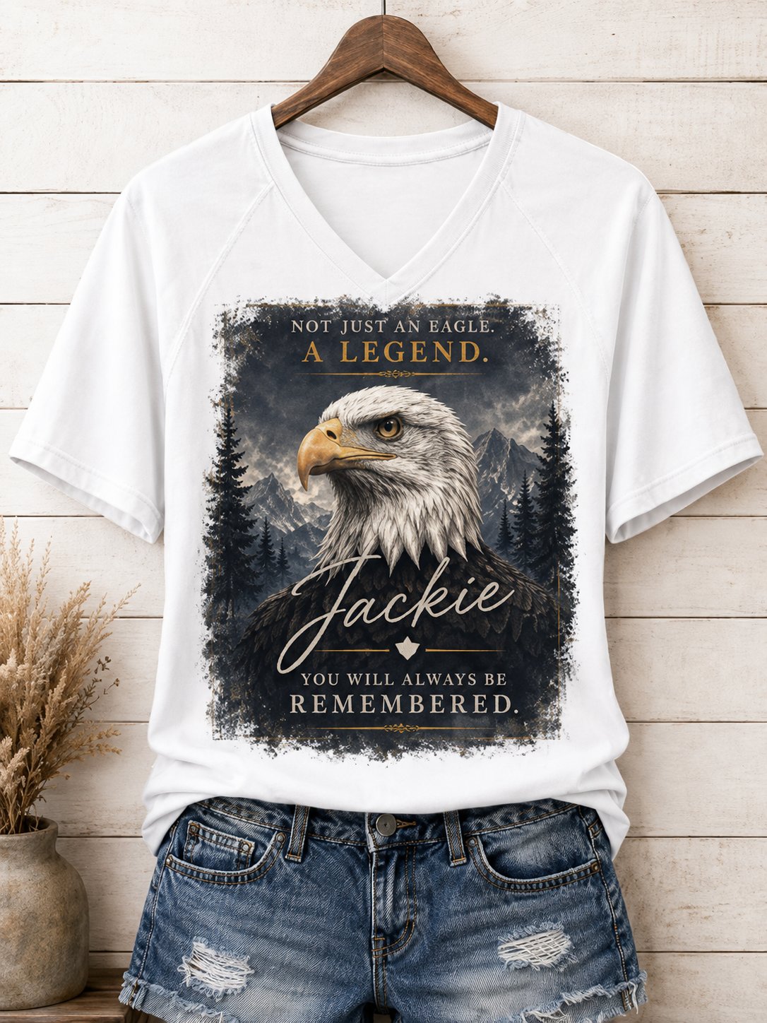 Women's Not Just an Eagle, A Legend Print Tee