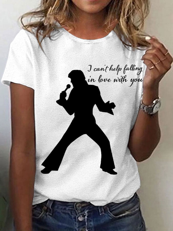 Womens Music Superstar Print T-Shirt