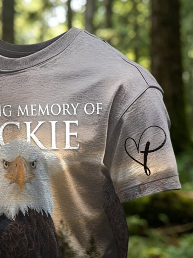 Men's Retro In Loving Memory Of Jackie Rest In Peace Jackie Of Big Bear Valley A Legend. Forever In Our Hearts Print T-Shirt