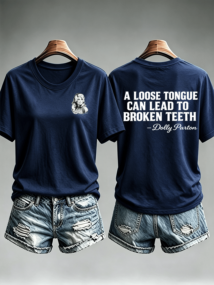 Women's Vintage Signature Graphic Memorial Print T-Shirt