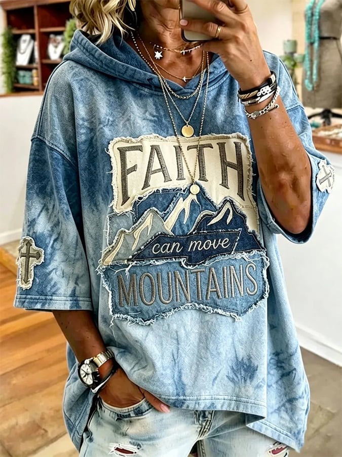 Women's Faith Over Fear Printing Top