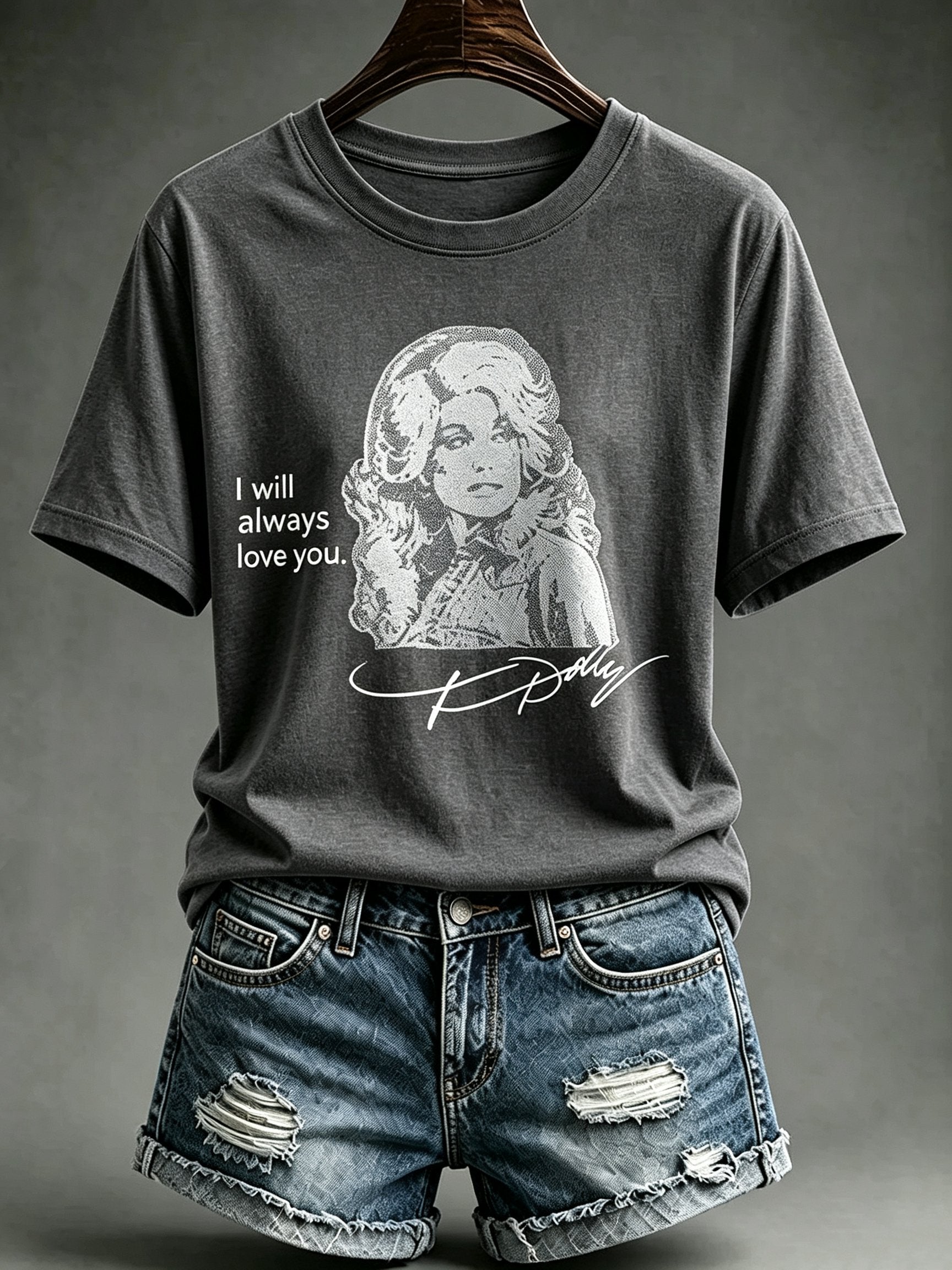 Women's Rip Dolly Parton Print T-Shirt