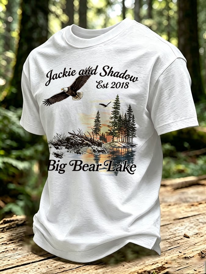 Men's Jackie and Shadow Print Short-Sleeve T-Shirt