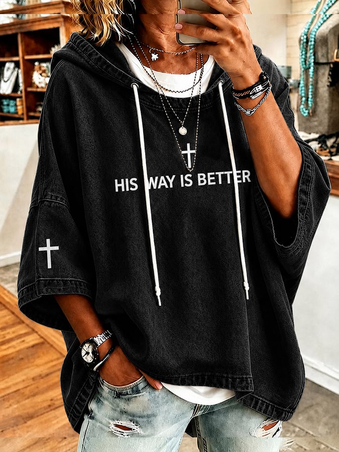 Women's Faith Printing Top