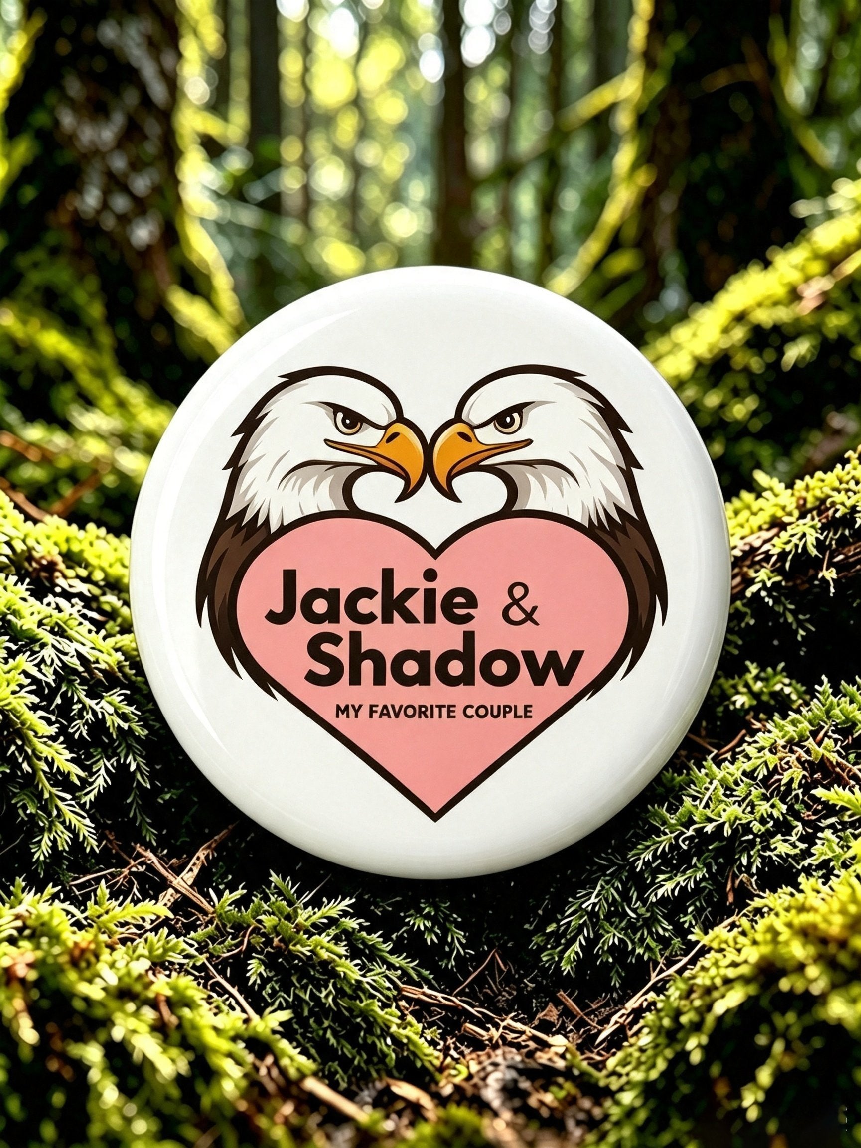 Unisex Retro Jackie Strong Pin-Back Button