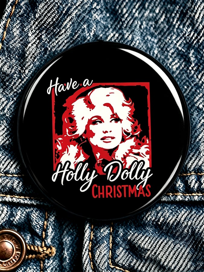 Forever Our Queen of Country Print Button