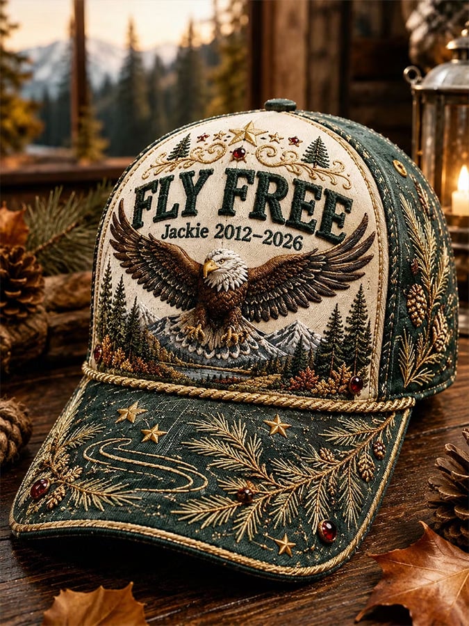 Unisex Retro Rest in Peace Jackie Print Hat