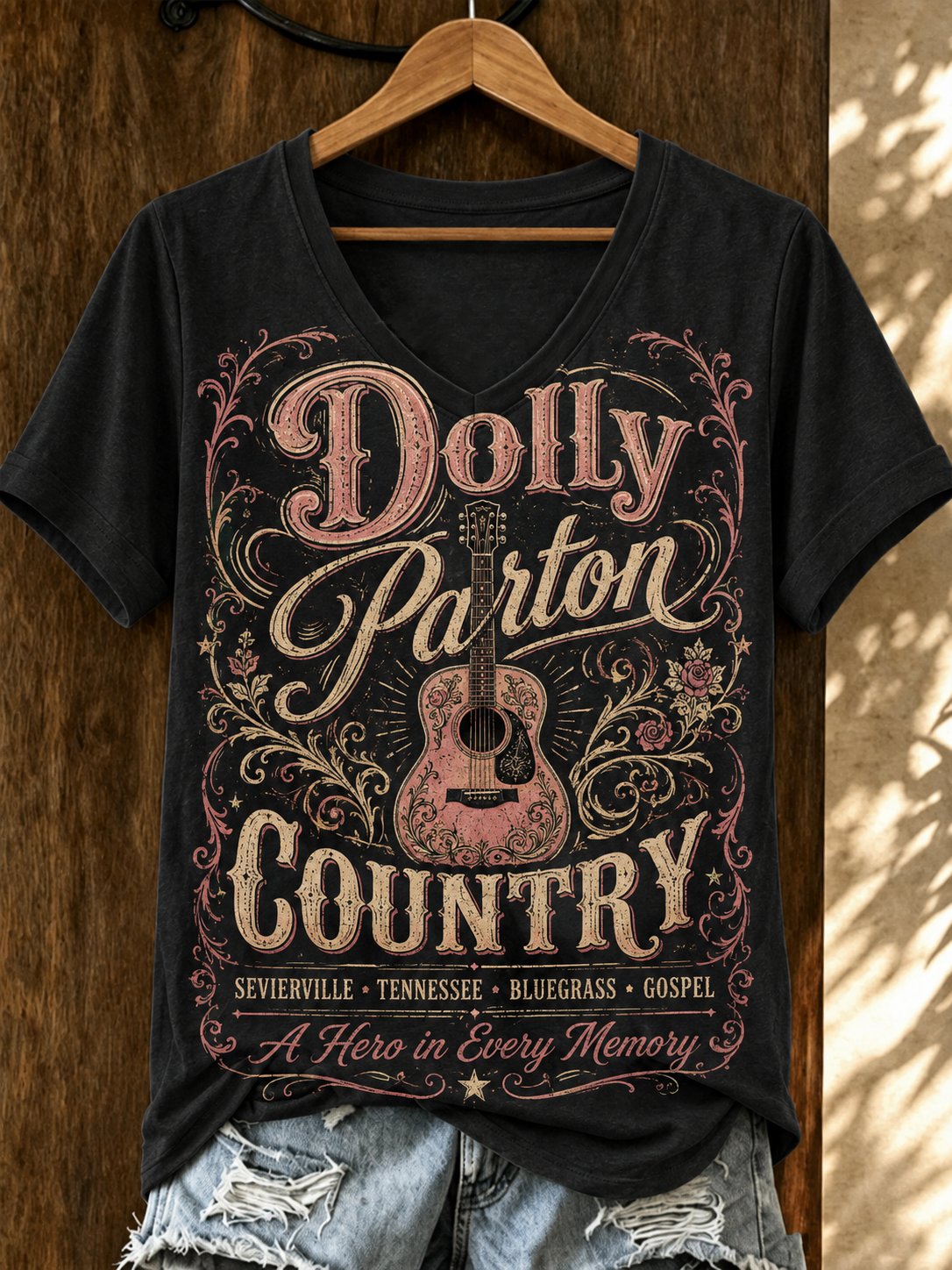 Women's Dolly Parton Tribute Print TโShirt