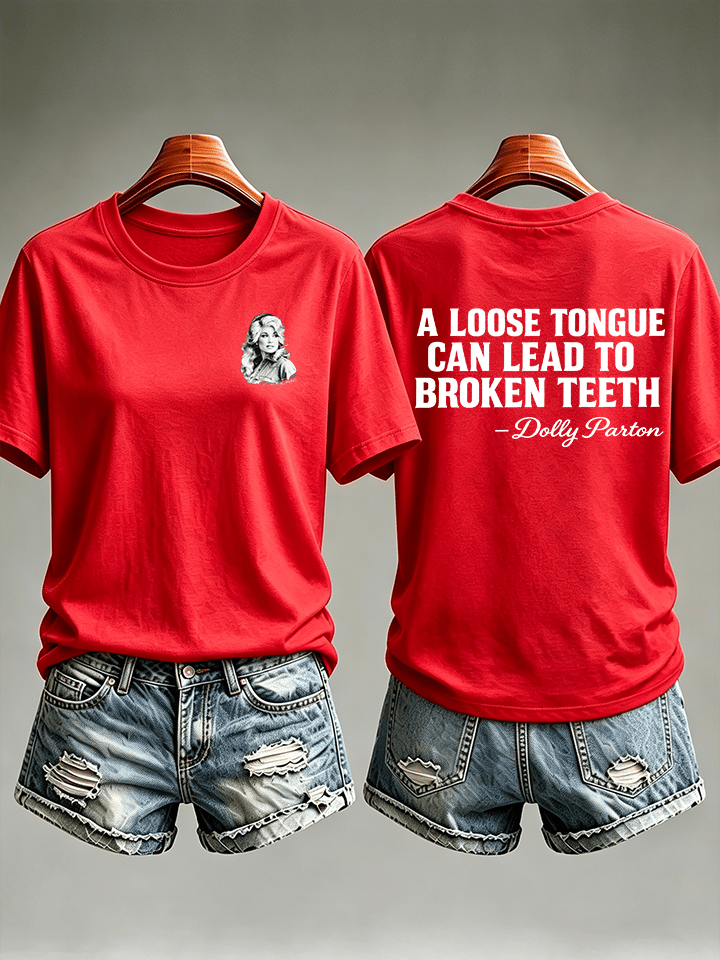 Women's Vintage Signature Graphic Memorial Print T-Shirt