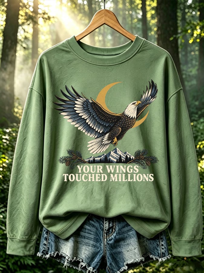 Women's Jackie & Shadow Print Crew-Neck Sweatshirt