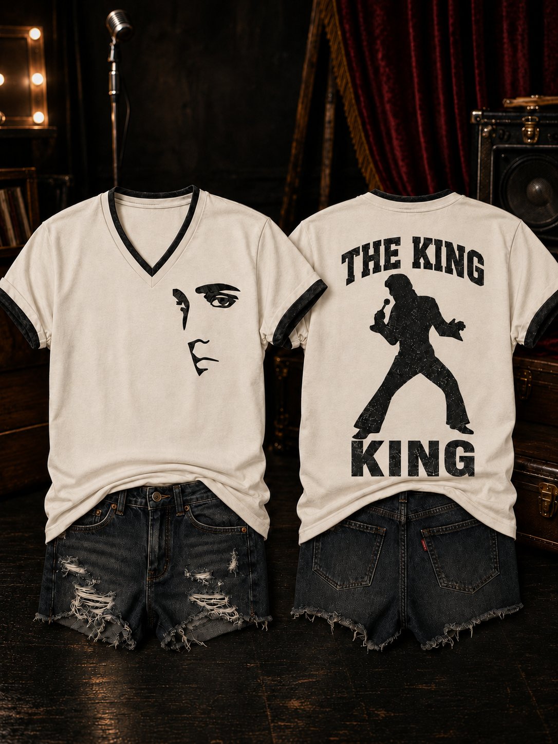 Women's The King of Rock 'N' Roll Print T-shirt