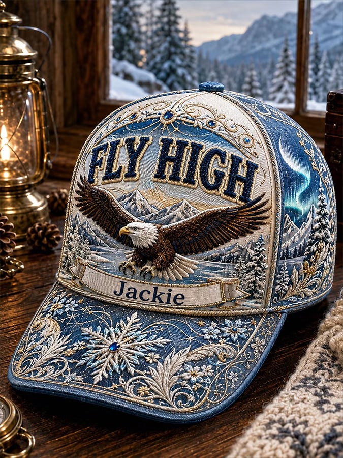 Unisex Retro Rest in Peace Jackie Print Hat