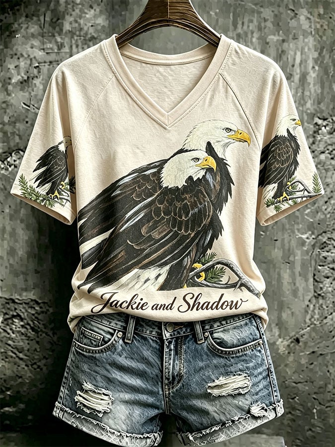 Women's Casual Printed Short-Sleeve T-Shirt