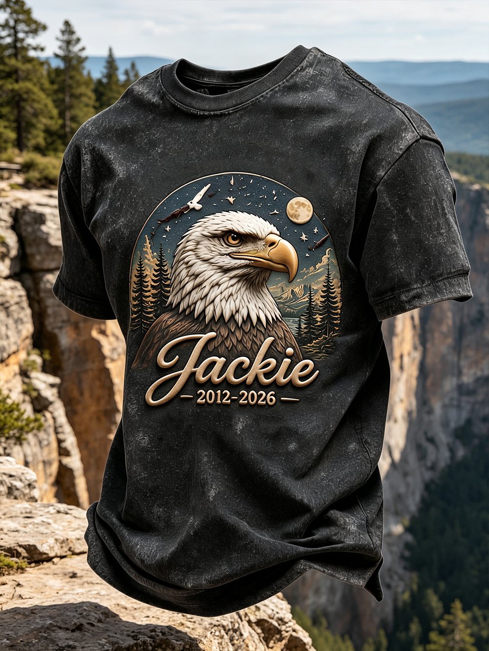 Men's "Fly Free Jackie" Print Short-Sleeve T-Shirt