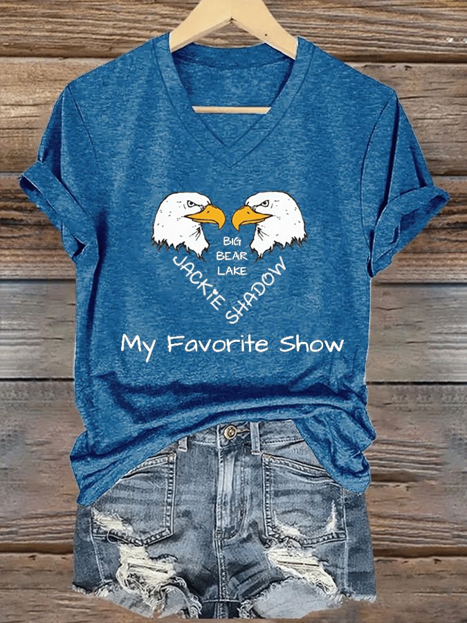 Women's Jackie & Shadow Print Casual T-Shirt