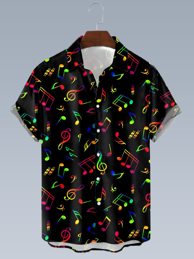 Men's Music Festival Printed Shirt