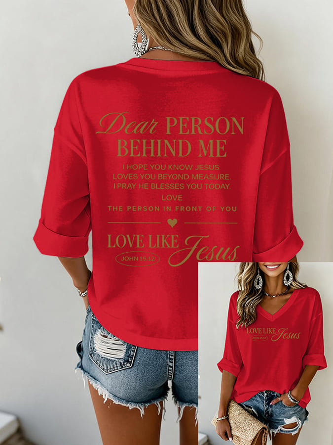 Women's Love Like Jesus Faith T-shirt