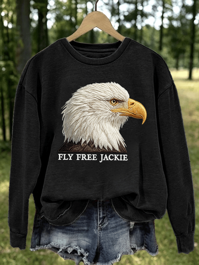 Women's Fly Free Jackie Print Casual Sweatshirt
