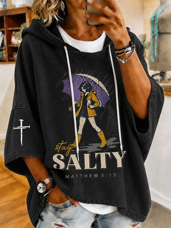 Women's Casual Printed Loose Sweatshirt