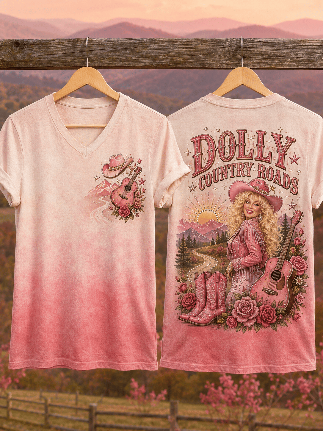 Women's Printed Tโshirt, Tribute to Country Music Legend Dolly Parton