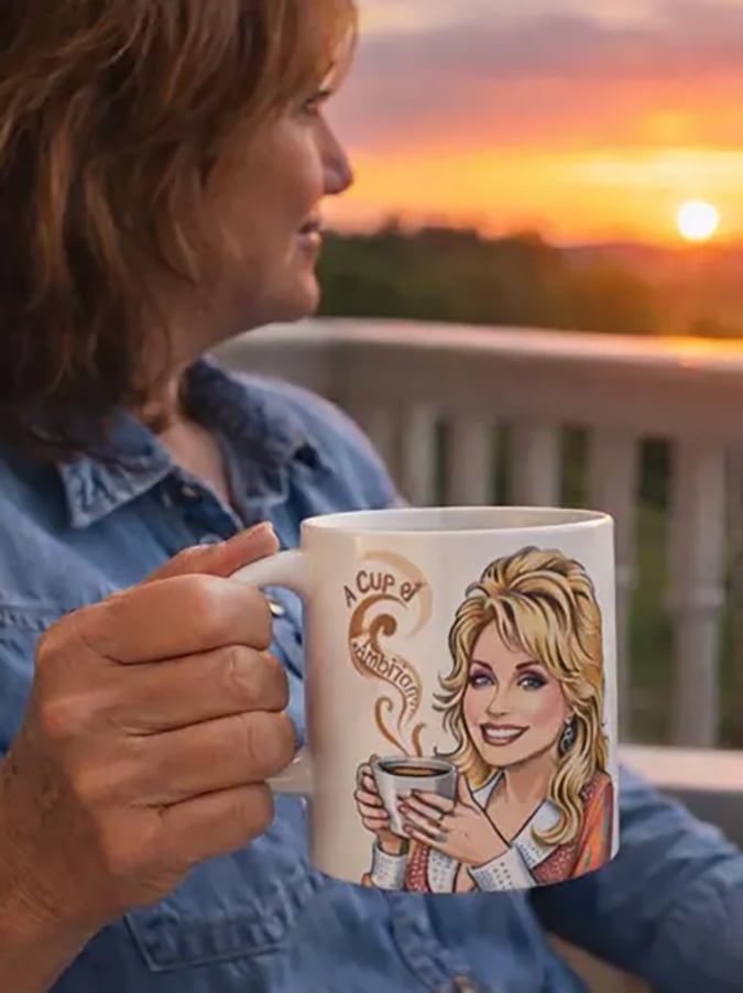Retro Country Music Legend Tribute In A World Full Of Jolenes Be A Dolly Print Mug