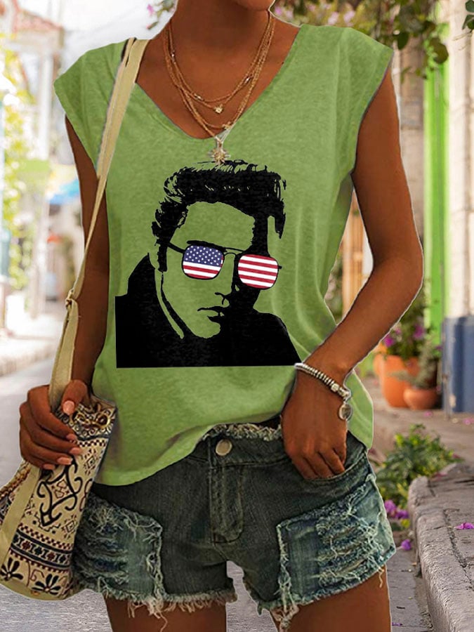 Women's The King Print Tank Top